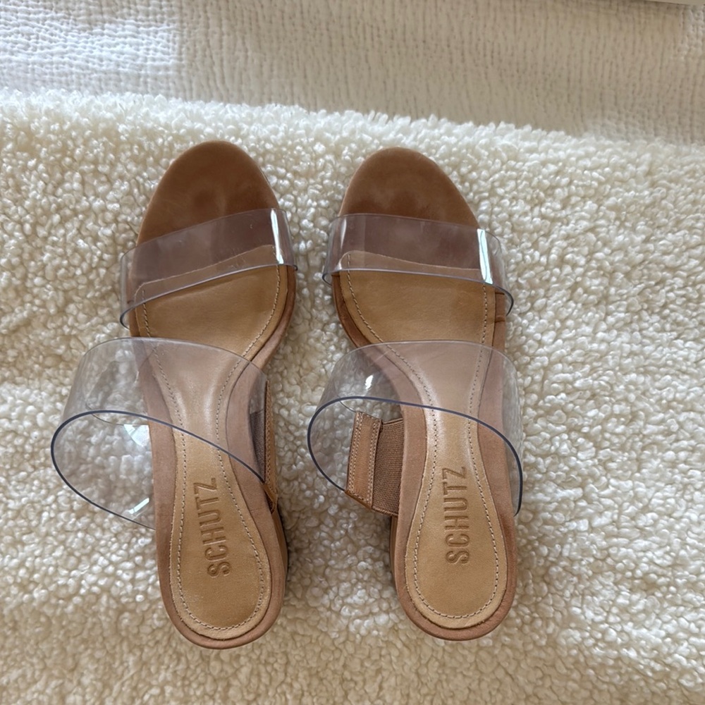 SCHUTZ Women's Tan VICTORIE Sandal 5.5 - Picture 3 of 9